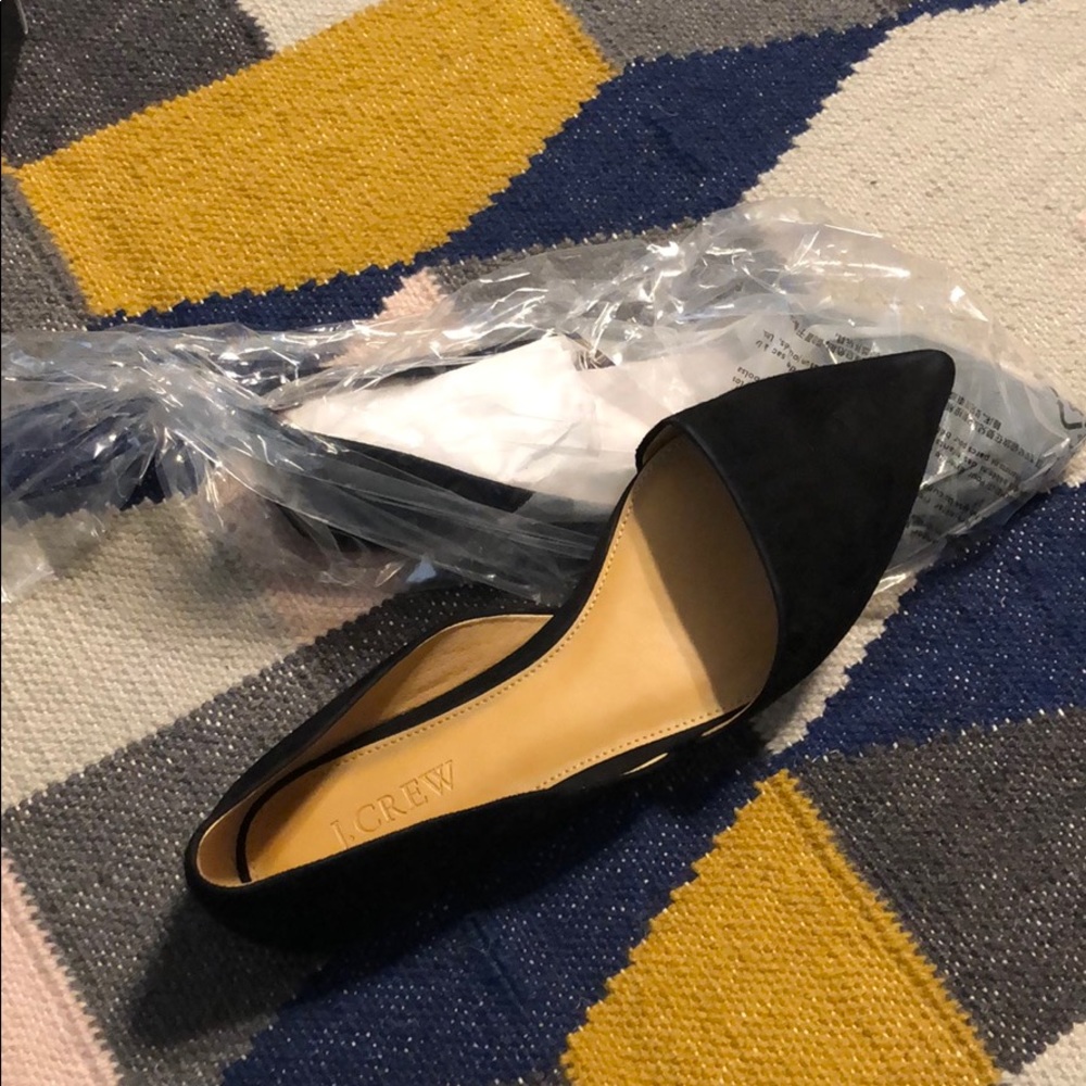JCREW black flats 7.5 NEW